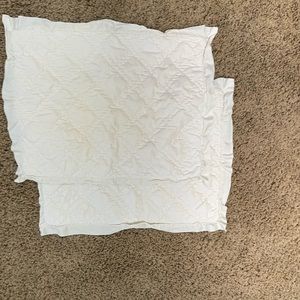 Pair of Standard Quilted Velvet Shams